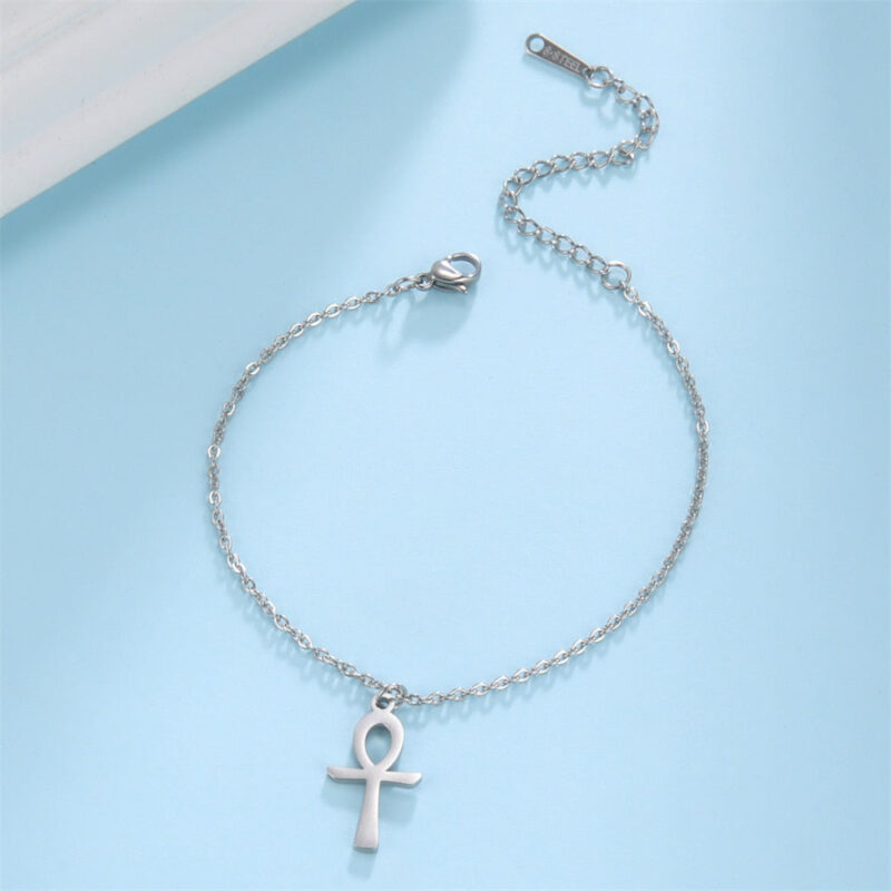 Ankh Cross Pendant Bracelet - Image 6