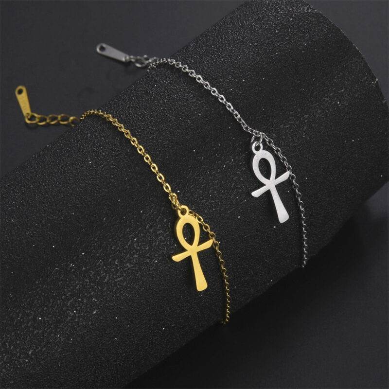 Ankh Cross Pendant Bracelet - Image 4