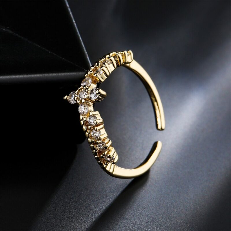Bright and Adjustable Cross Ring - Image 4