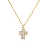 Captivating Cross Chain with Clear Stones