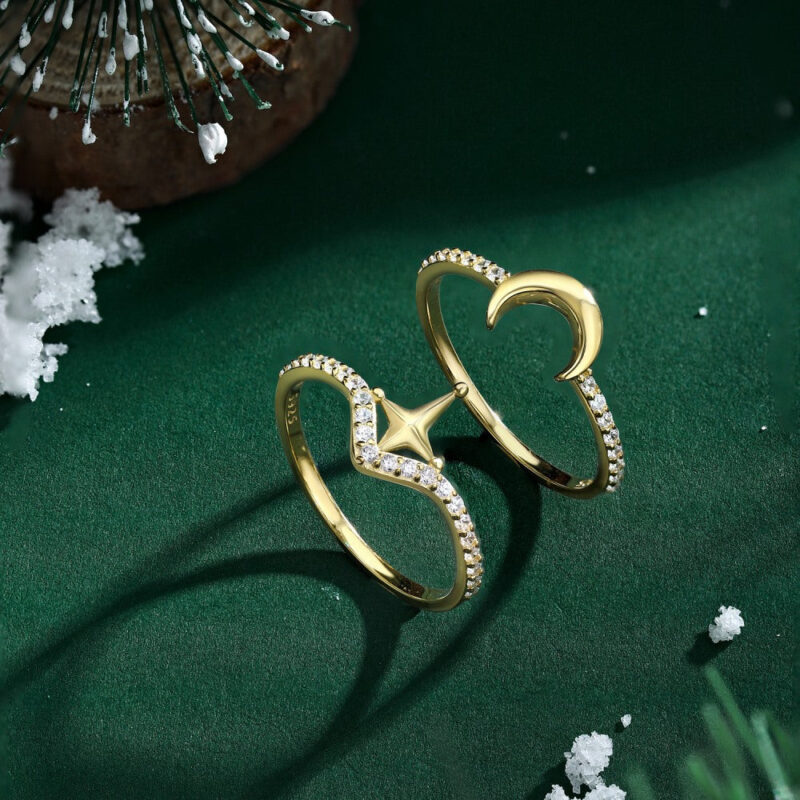 Cross and Moon Ring - Image 4