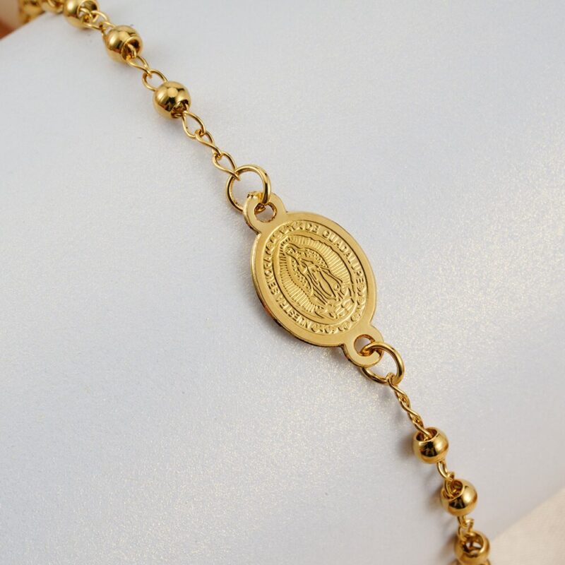 Cross Bracelet with Virgin Mary Medal - Image 5