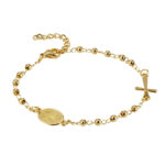 Cross Bracelet with Virgin Mary Medal