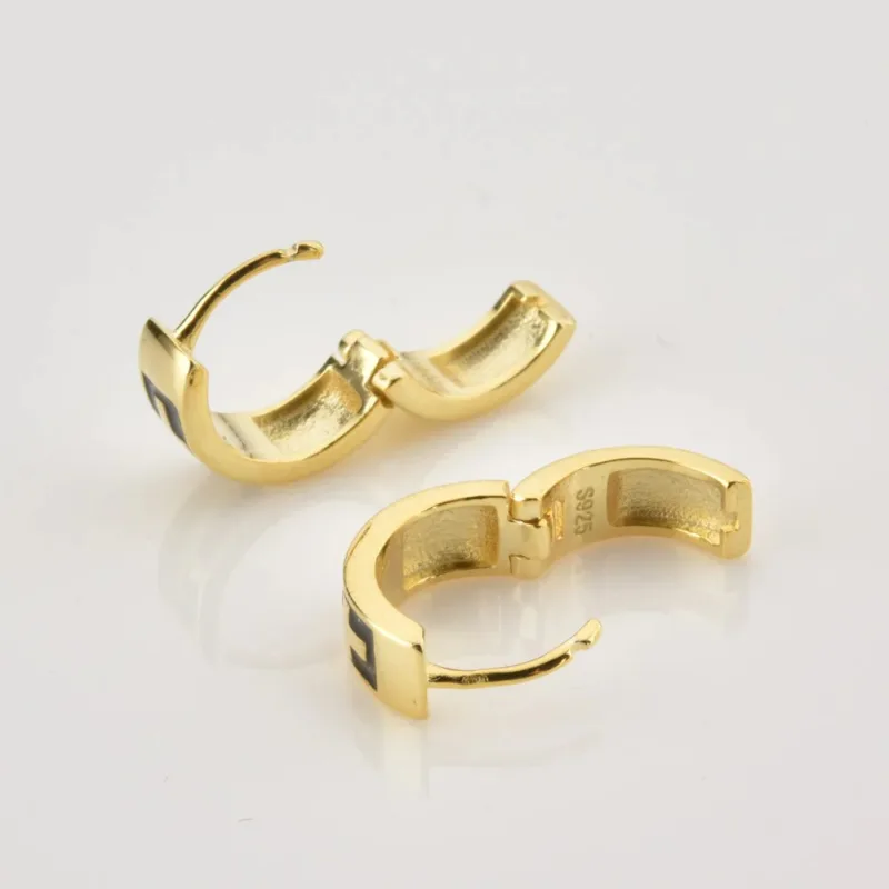 Cross Earrings on Black Background - Image 3