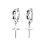 Cross Infinity Sign Earrings