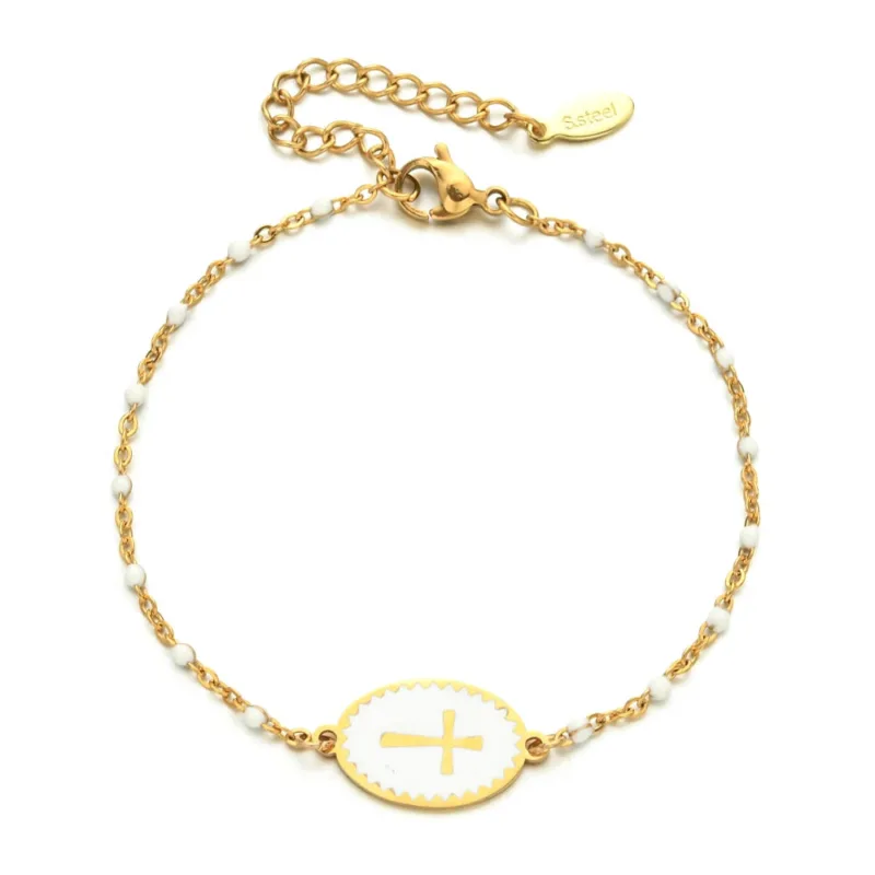Cross Medallion Bracelet - Image 2