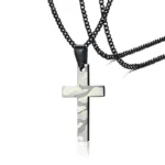 Cross Necklace Camouflage Pattern