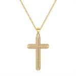 Cross Necklace Multiple Sparkling Crystals