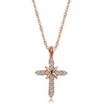 Cross on Cross Necklace