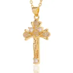 Cross Pendant Necklace with Jesus Christ