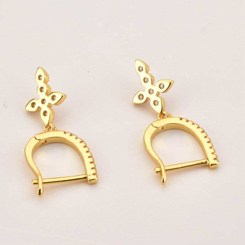 Dangling and Shiny Cross Earrings - Image 6