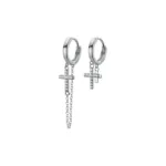 Dangling and Shiny Cross Earrings
