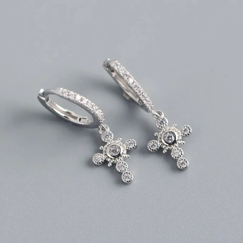 Dangling Cross Earrings - Image 4