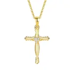 Divine Cross Necklace with Heart
