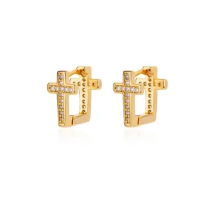Double Cross Earrings