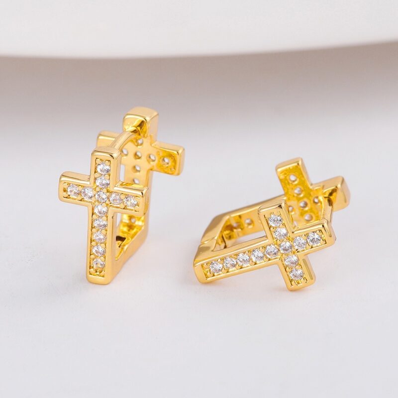 Double Cross Earrings - Image 2
