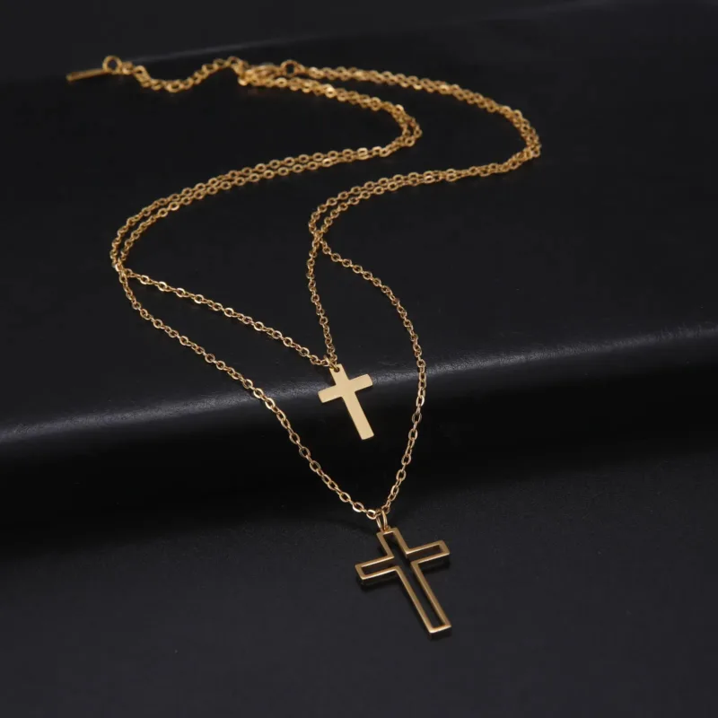 Double Cross Necklace Design - Image 4