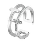 Double Cross Ring Geometric Design