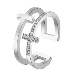 Double Cross Ring Geometric Design