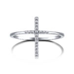 Elegant Silver Cross Ring