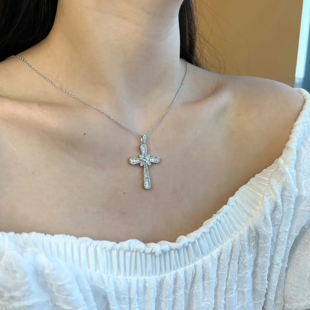 Eternal Faith Cross Necklace - Image 2