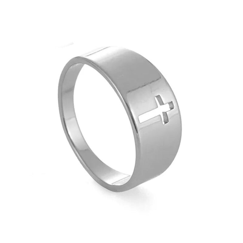 Fine Ring with Cut-out Cross - Image 4