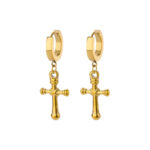 Golden Cross Earrings