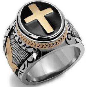 Golden Cross Signet Ring