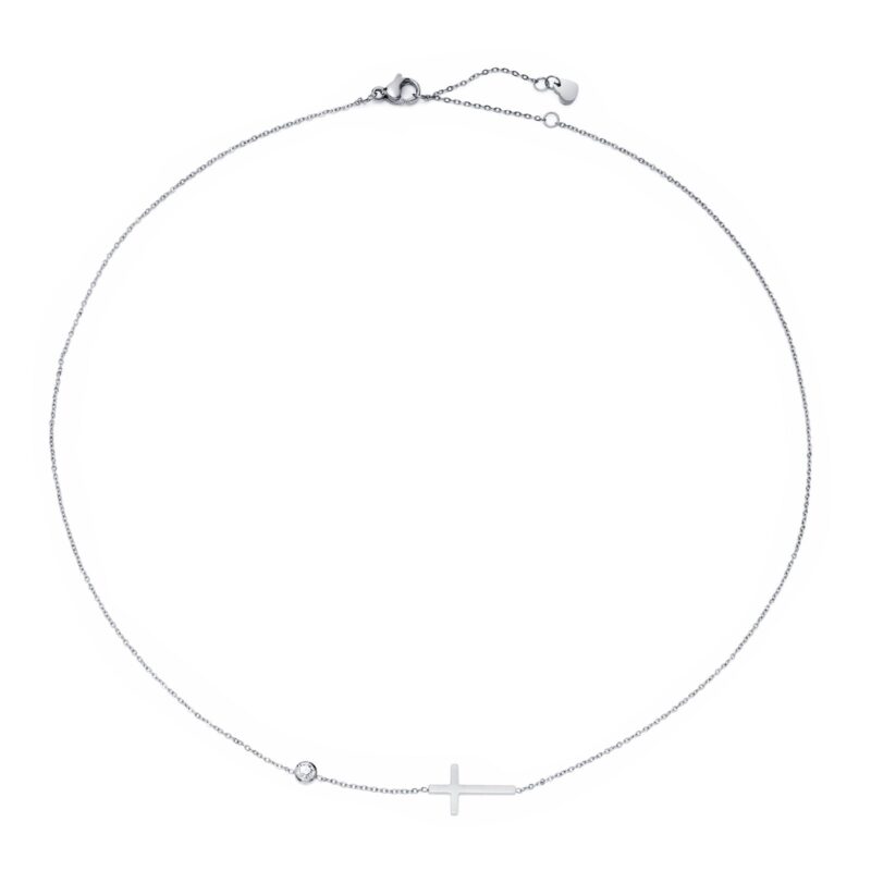Horizontal Cross Necklace - Image 5