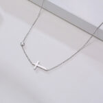 Horizontal Cross Necklace