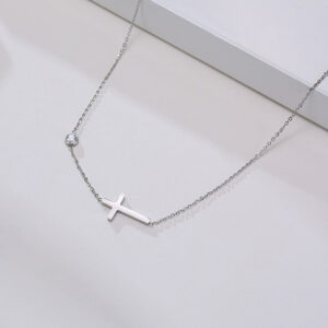 Horizontal Cross Necklace