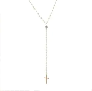 Modern Necklace with Hanging Cross