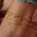 Multiple Cross Anklets