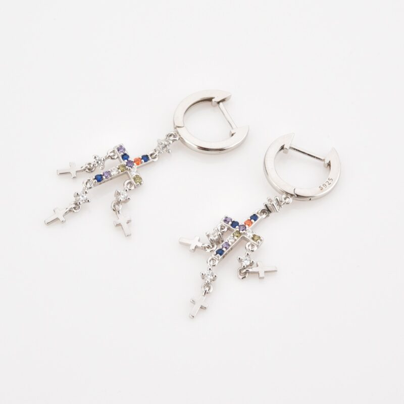 Multiple Cross Earrings - Image 4