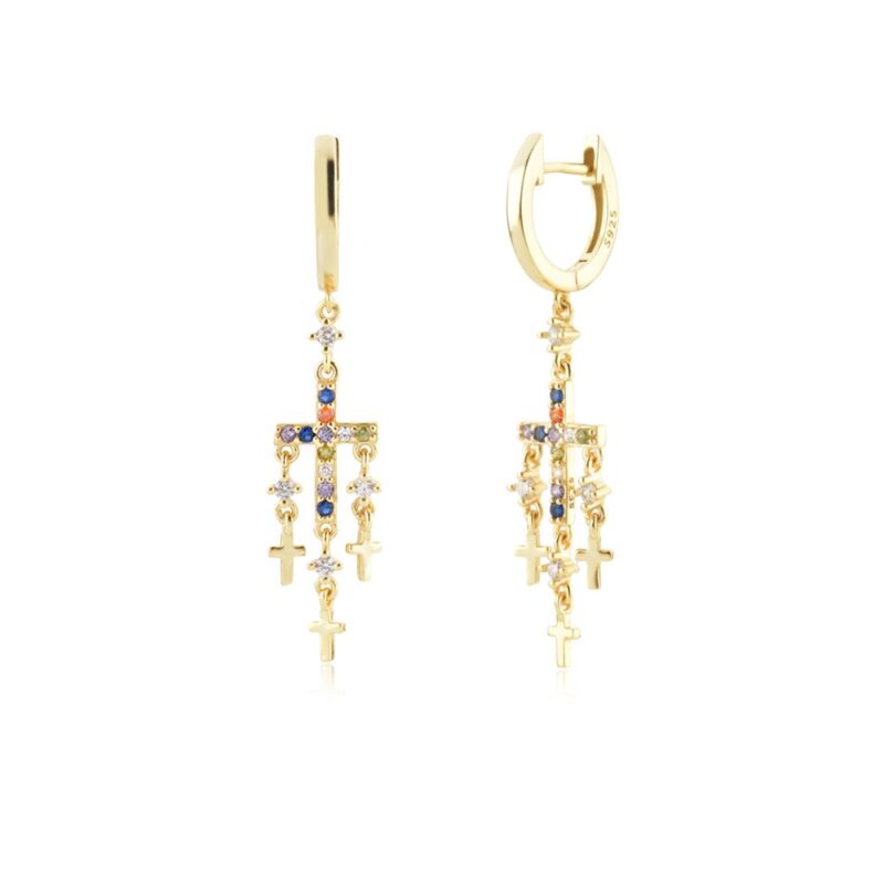 Multiple Cross Earrings - Image 2