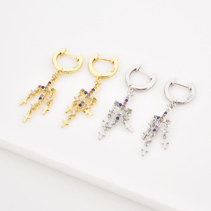 Multiple Cross Earrings - Image 6
