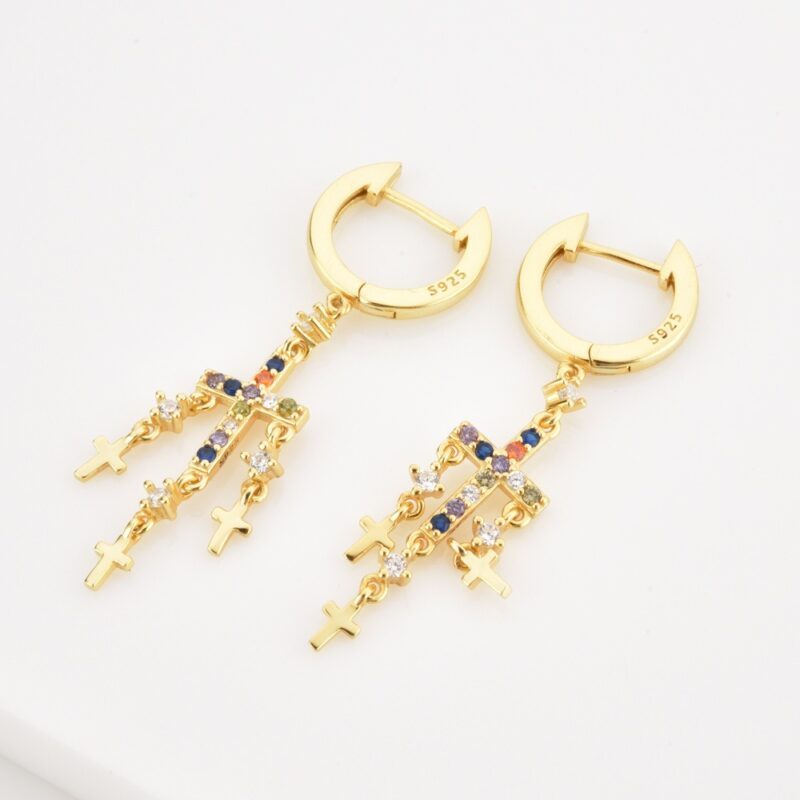 Multiple Cross Earrings - Image 5