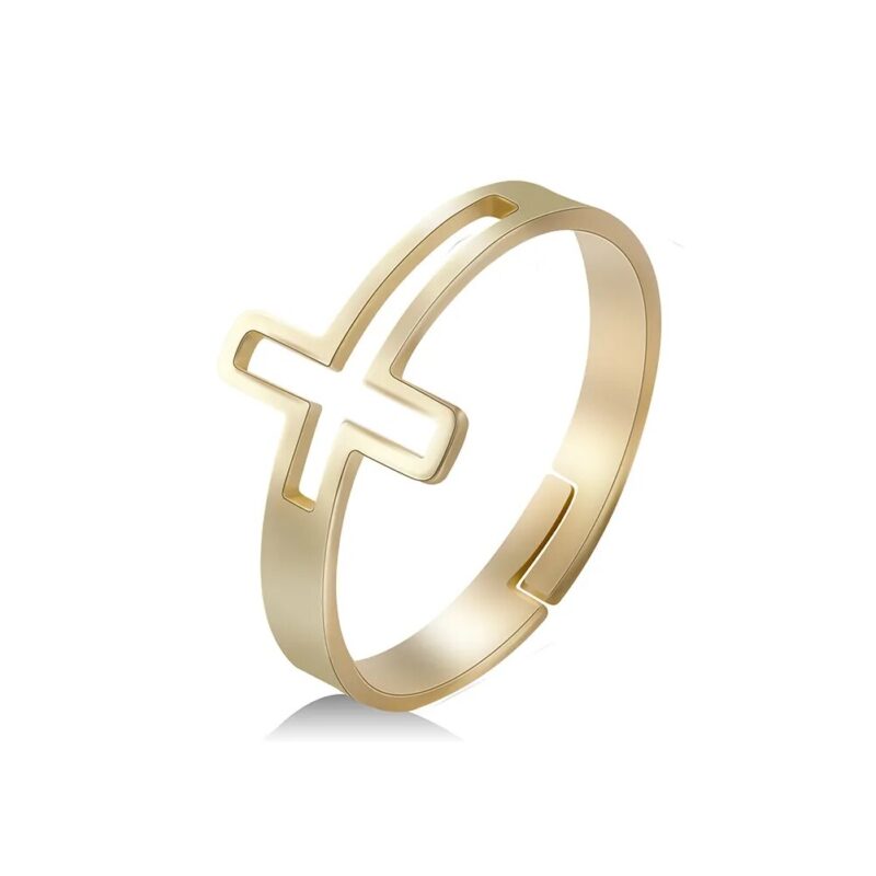 Open Design Cross Ring - Image 2
