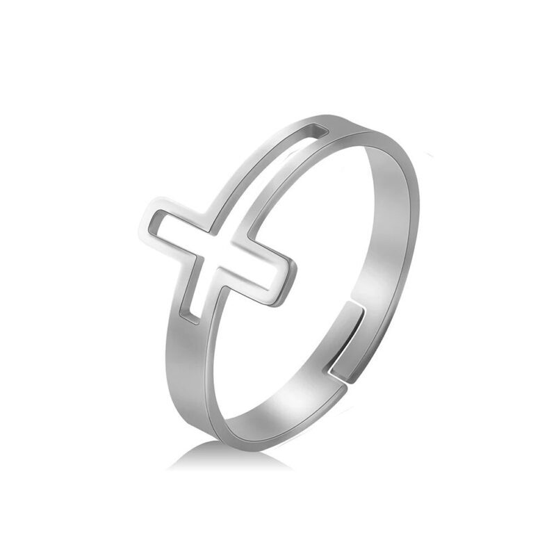 Open Design Cross Ring