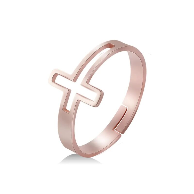 Open Design Cross Ring - Image 4