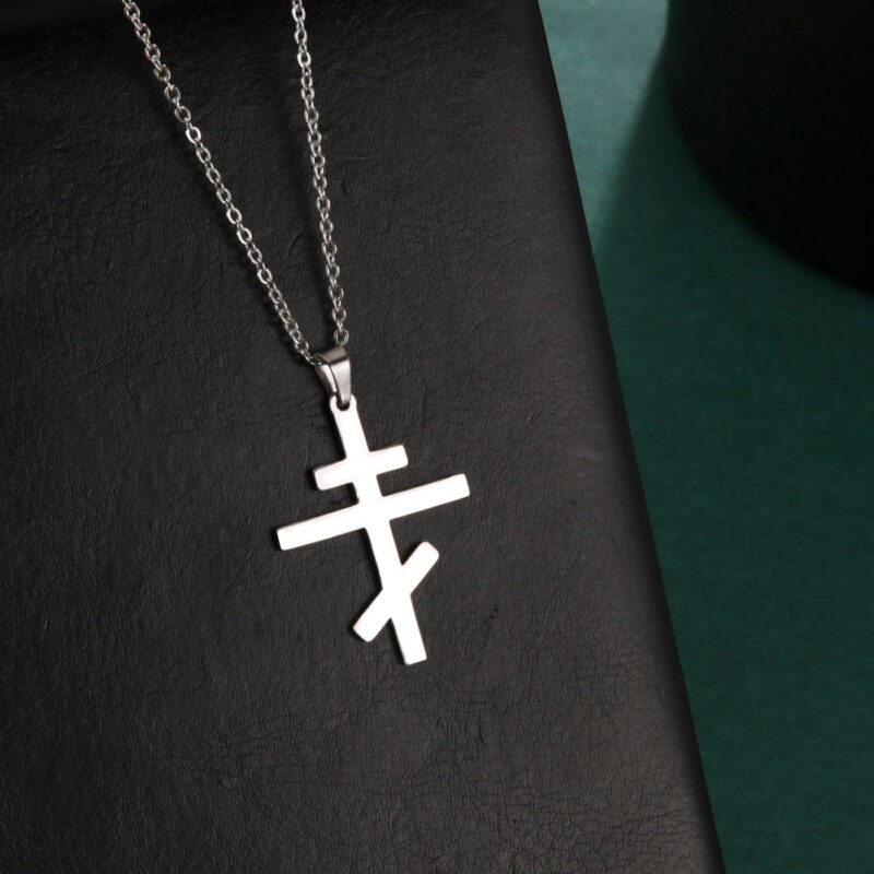Orthodox Cross Necklace - Image 5