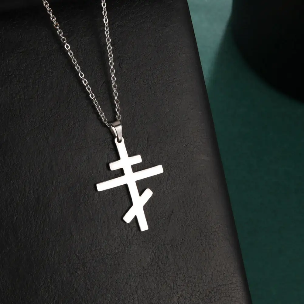 Orthodox Cross Necklace - Image 5