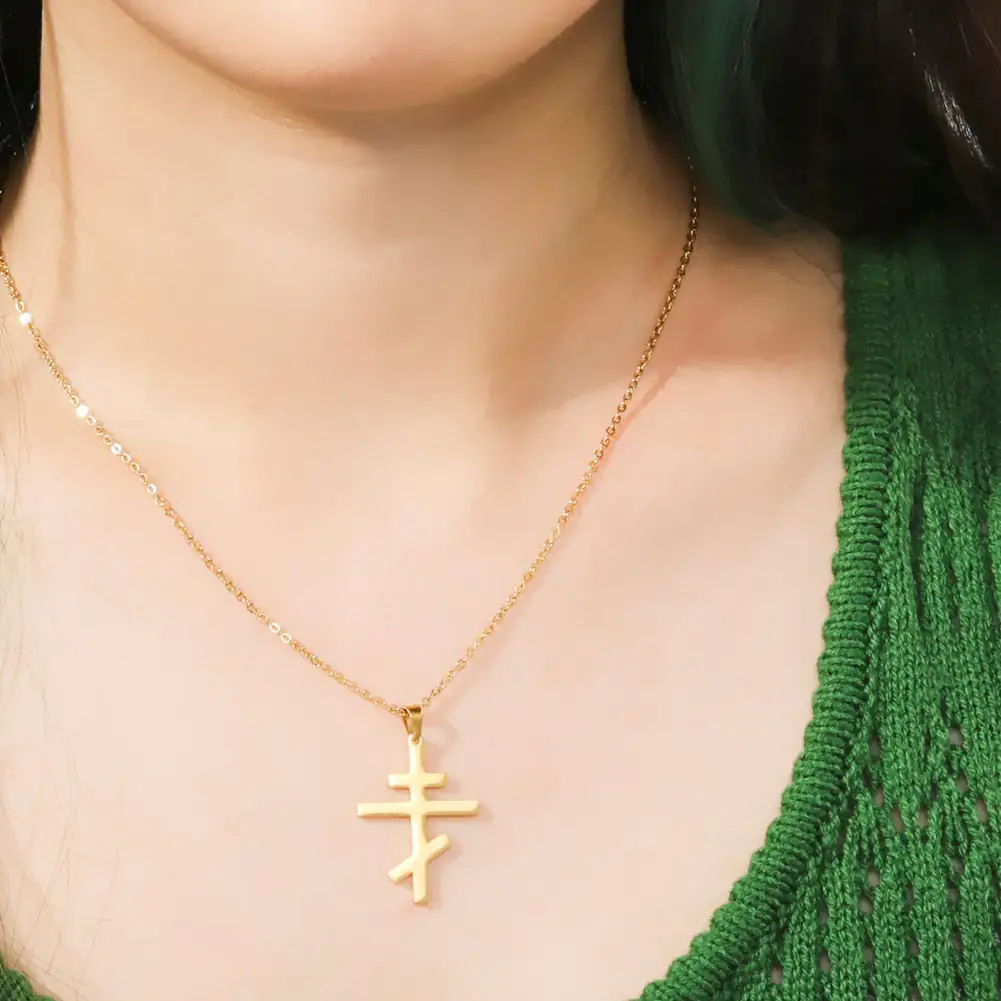 Orthodox Cross Necklace - Image 3