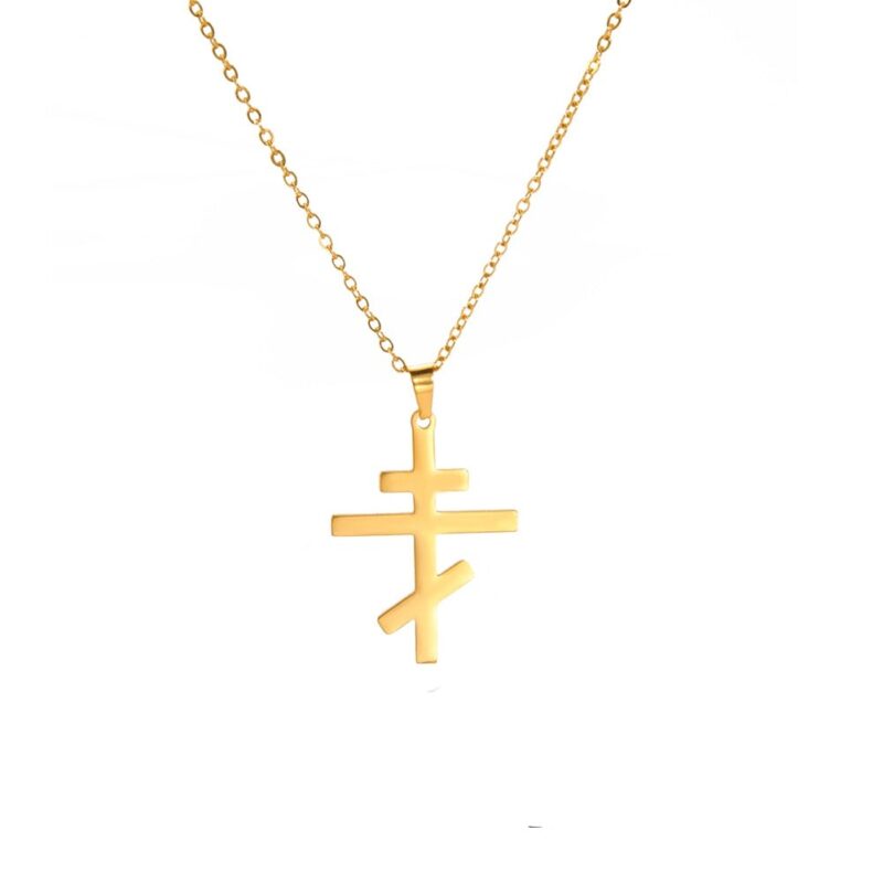 Orthodox Cross Necklace - Image 2