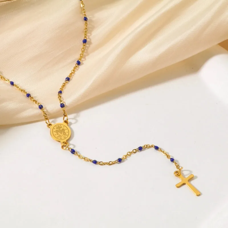 Religious Necklace with Virgin Mary Medal - Image 8