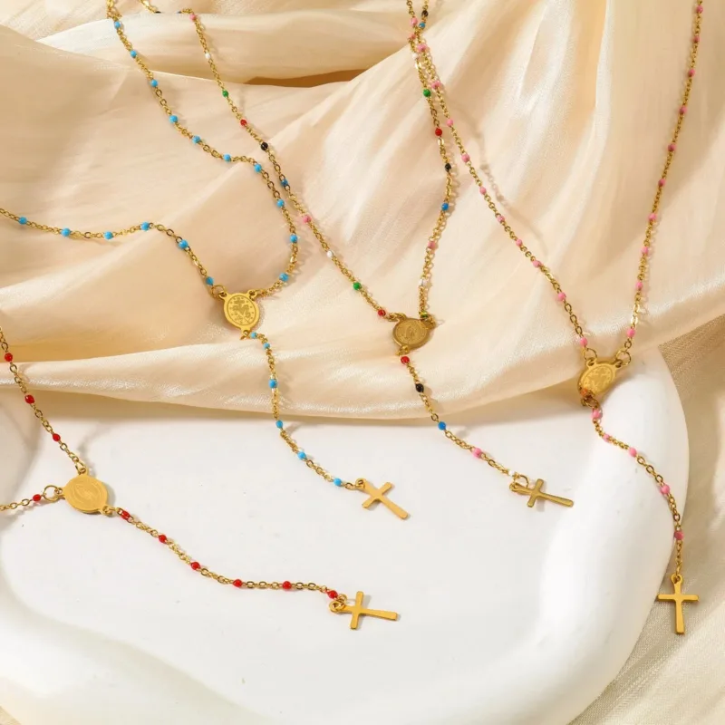 Religious Necklace with Virgin Mary Medal - Image 6