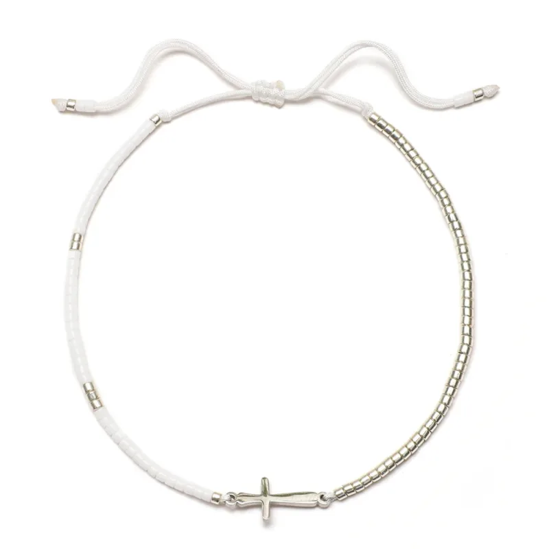 Silver Cross Charm Bracelet - Image 6