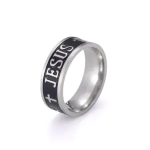 Silver Jesus Ring