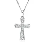 Silver Luminous Cross Necklace