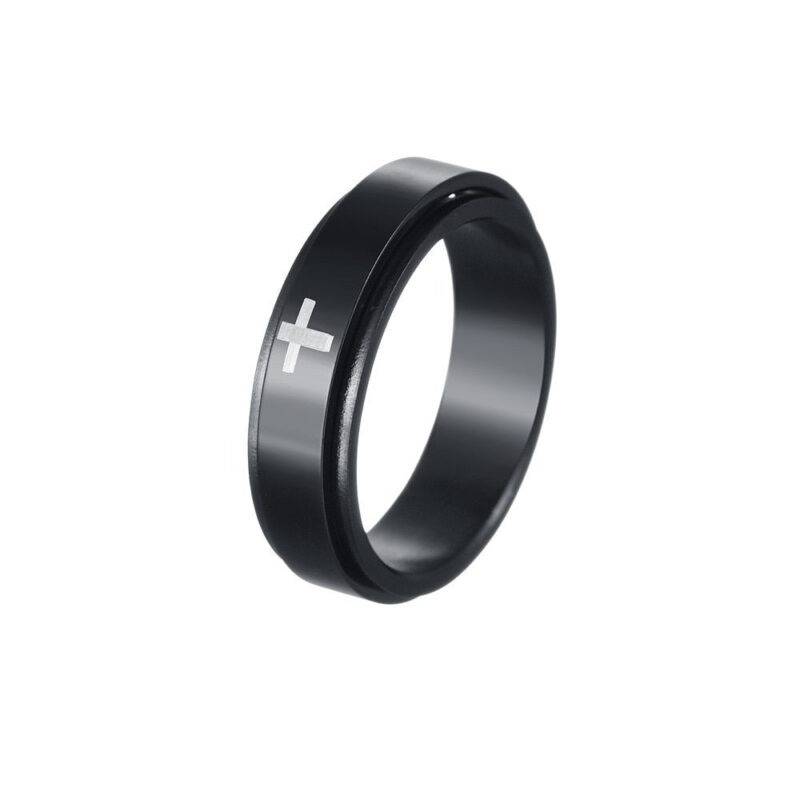 Simple and Rotating Cross Ring - Image 3